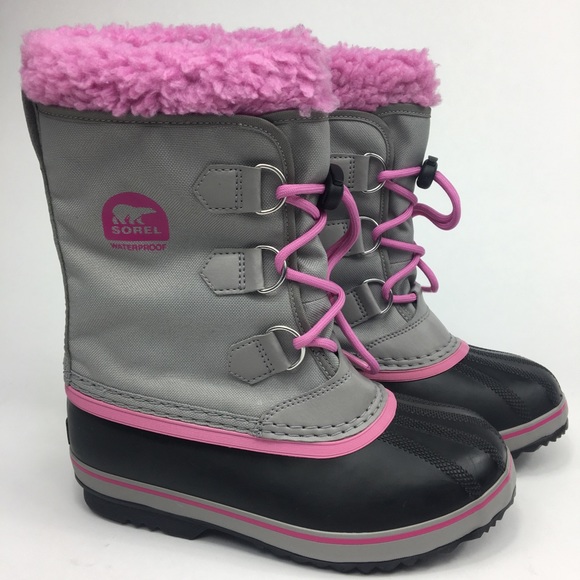 NEW SOREL YOUTH YOOT PAC BOOT w/ SHERPA SNOW CUFF - Picture 5 of 8